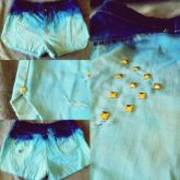 azul com branco